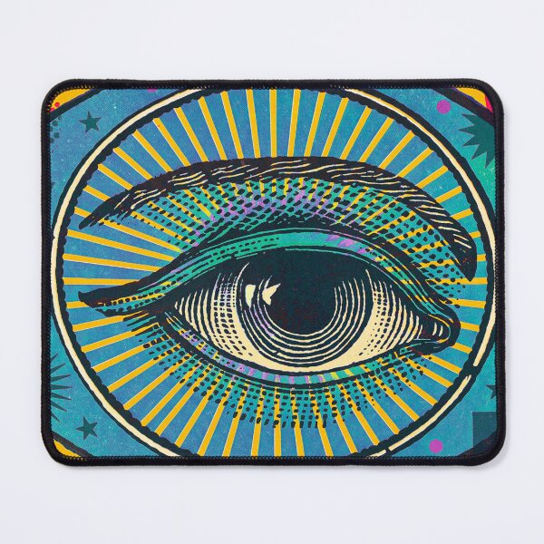 Item preview, All Seeing Eye Spanish Carnival Lettering in Blue designed and sold by Fani*.