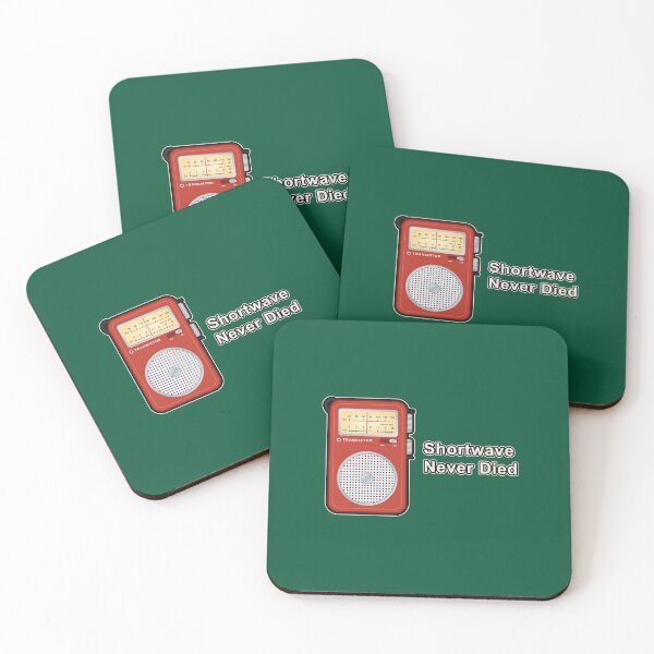 Item preview, Shortwave Never Died – Retro Red Pocket Transistor Radio designed and sold by TribeGlyph.