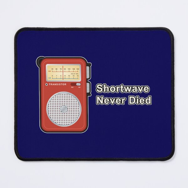 Item preview, Shortwave Never Died – Retro Red Pocket Transistor Radio designed and sold by TribeGlyph.