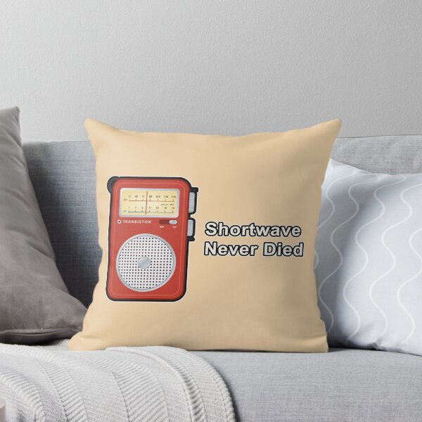 Item preview, Shortwave Never Died – Retro Red Pocket Transistor Radio designed and sold by TribeGlyph.