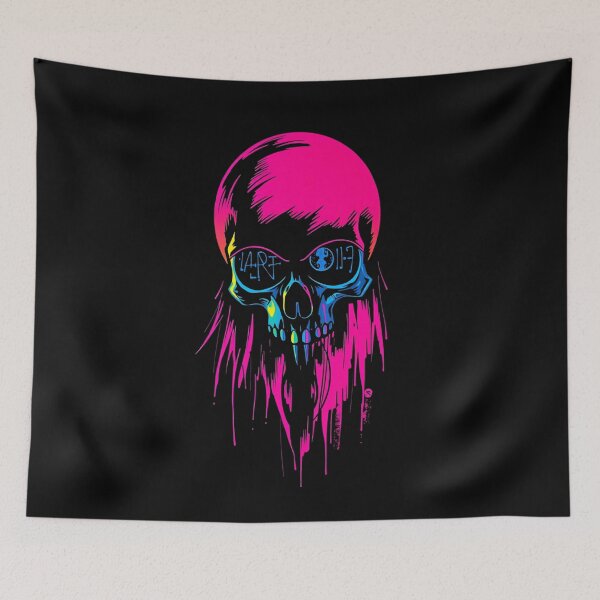 Item preview, Neon Cyberpunk Skull designed and sold by ERODED SELF.