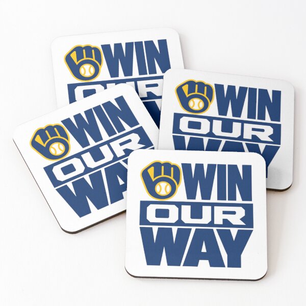 Item preview, Milwaukee Brewers Win Our Way Baseball designed and sold by nicholcoffeyArt.