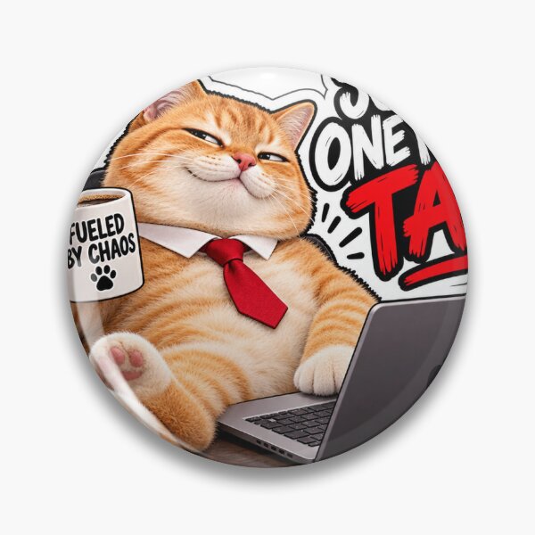 Item preview, Just One More Tab Office Cat designed and sold by DeutscheIronMan.