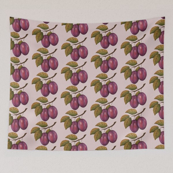 Item preview, Vintage Purple Plums on a Branch designed and sold by Valentinian.