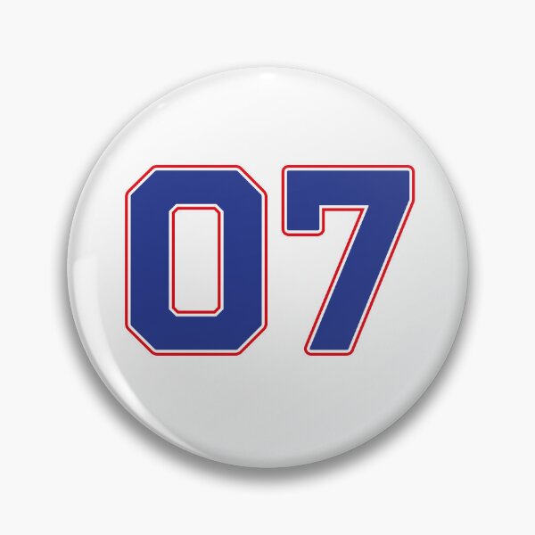 Item preview, 07 | Jersey Number 07 | Shirt Number 07 (Blue / Red) designed and sold by STUDIO-72.