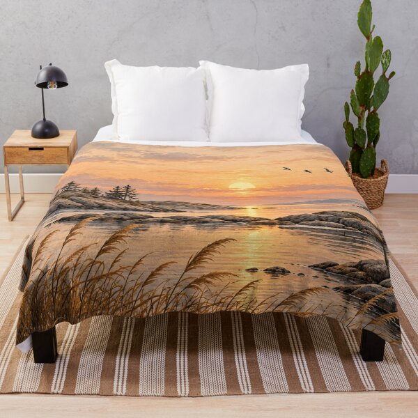 Item preview, Scandinavian Archipelago Sunset Landscape Art designed and sold by NordenPosters.