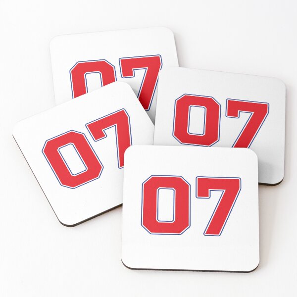 Item preview, 07 | Jersey Number 07 | Shirt Number 07 (Red / Blue) designed and sold by STUDIO-72.