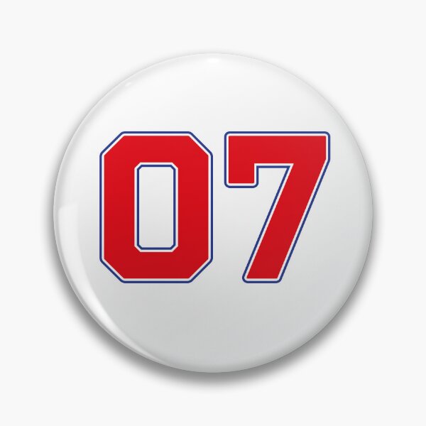 Item preview, 07 | Jersey Number 07 | Shirt Number 07 (Red / Blue) designed and sold by STUDIO-72.