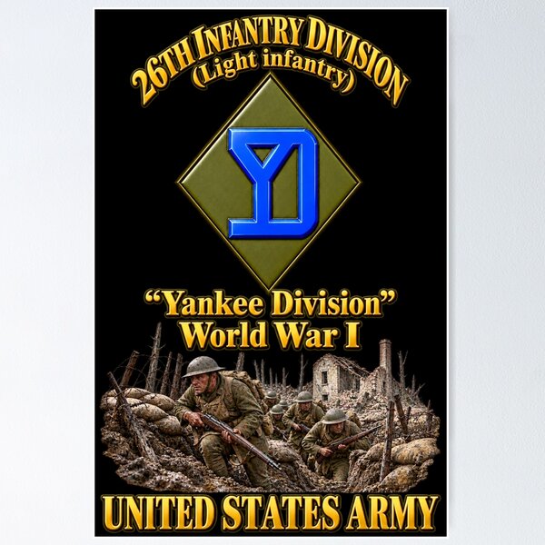 Item preview, Army - 26th Infantry Division - Light Infantry - Yankee Division - United States Army - World War I - 3D - Enhanced designed and sold by Military Insignia Products.