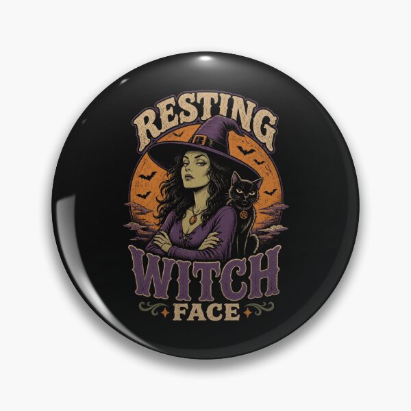 Item preview, Resting Witch Face - Funny Sassy Witch Halloween designed and sold by Rebel Rewind.
