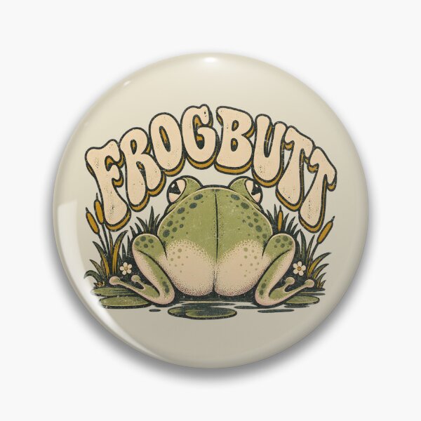 Item preview, Frog Butt – Retro Pond Frog Humor designed and sold by AwesomeBeyondLimits.