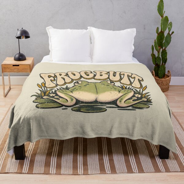 Item preview, Frog Butt – Retro Pond Frog Humor designed and sold by AwesomeBeyondLimits.
