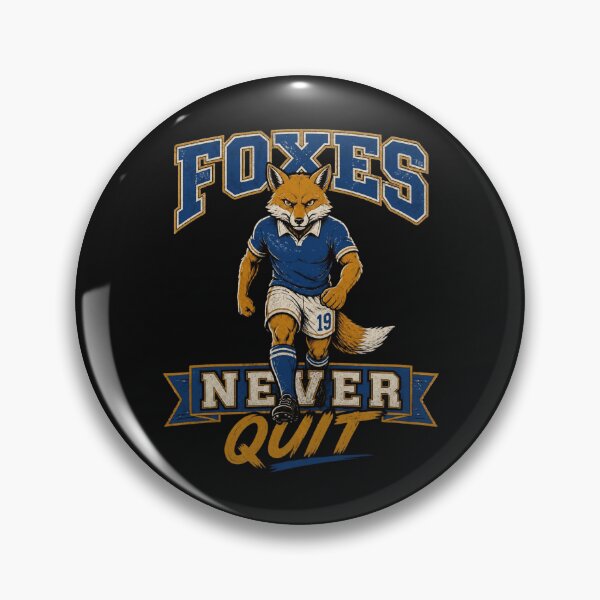 Item preview, Foxes Never Quit - Retro Fox Footballer designed and sold by Rebel Rewind.