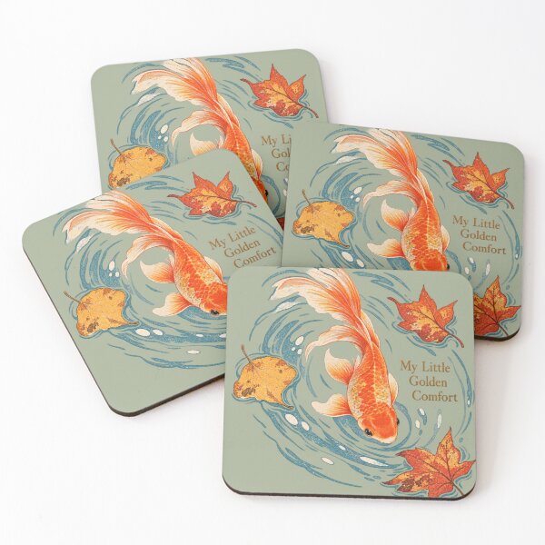 Item preview, Autumn Goldfish Watercolor Art – My Little Golden Comfort designed and sold by Pet Grow Co.
