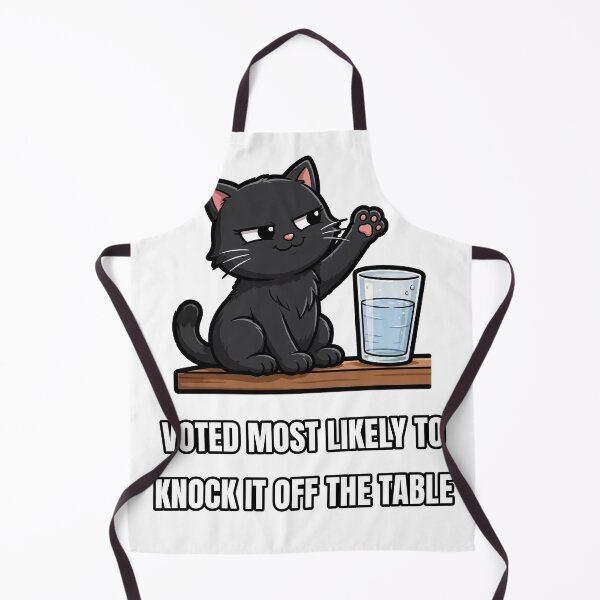 Item preview, Cat knocking off table designed and sold by howmanjake04.