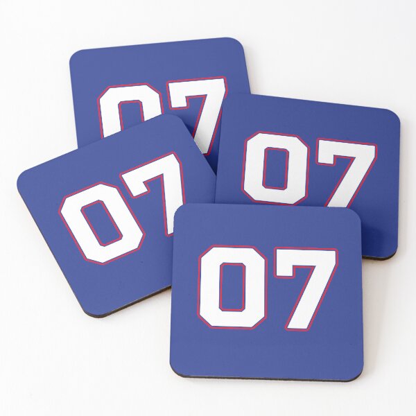 Item preview, 07 | Jersey Number 07 | Shirt Number 07 (White / Red) designed and sold by STUDIO-72.