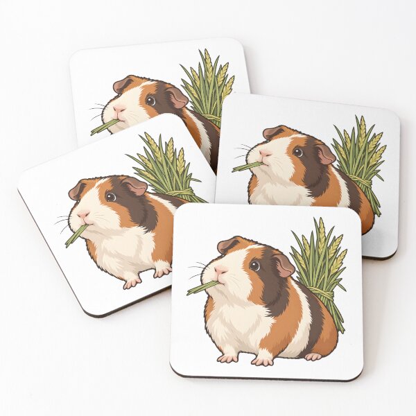 Item preview, Guinea Pig Enjoying Fresh Timothy Hay designed and sold by Philippa Shop.