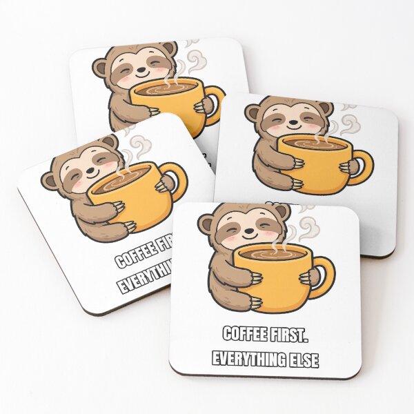 Item preview, Coffee first sloth designed and sold by howmanjake04.