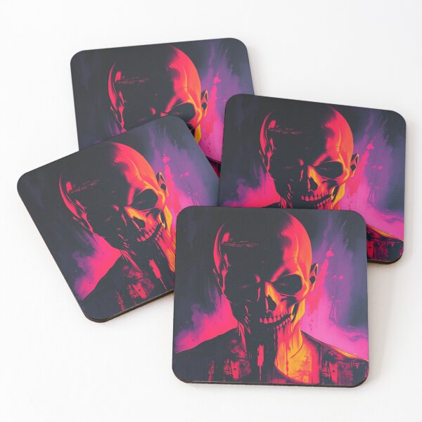 Item preview, Neon Chiaroscuro Horror Skull designed and sold by ERODED SELF.