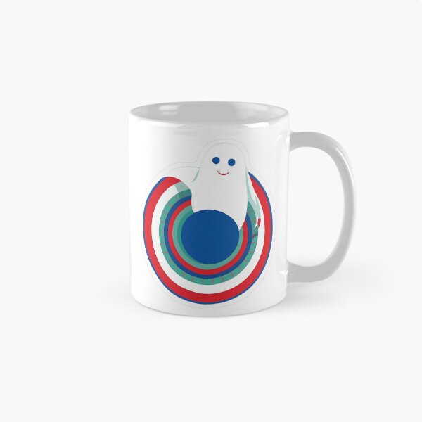 Item preview, Smiling White Ghost Over Retro Target designed and sold by For-Cat Studio.