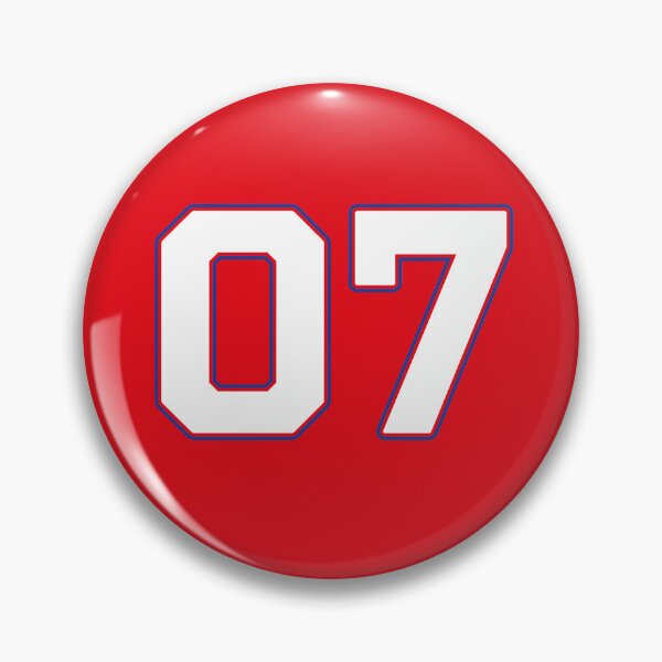 Item preview, 07 | Jersey Number 07 | Shirt Number 07 (White / Blue) designed and sold by STUDIO-72.