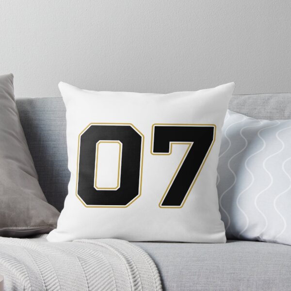 Item preview, 07 | Jersey Number 07 | Shirt Number 07 (Black / Gold) designed and sold by STUDIO-72.