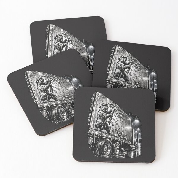 Item preview, Cowboy Grizzly Trucker & Cash Rain designed and sold by NomadForge.