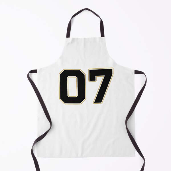Item preview, 07 | Jersey Number 07 | Shirt Number 07 (Black / Gold) designed and sold by STUDIO-72.