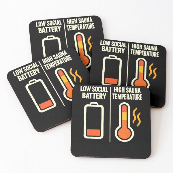 Item preview, Sauna & Cold Plunge Temperature Joke for Low Social Energy designed and sold by elderberry.