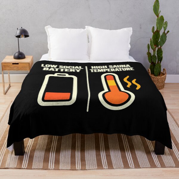 Item preview, Sauna & Cold Plunge Temperature Joke for Low Social Energy designed and sold by elderberry.