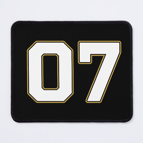 Item preview, 07 | Jersey Number 07 | Shirt Number 07 (White / Gold) designed and sold by STUDIO-72.