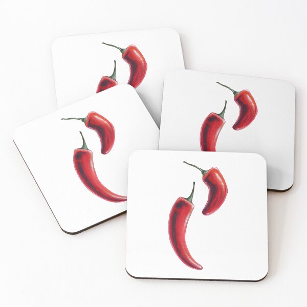 Item preview, Red Chili Peppers Botanical Illustration designed and sold by S. Amado.