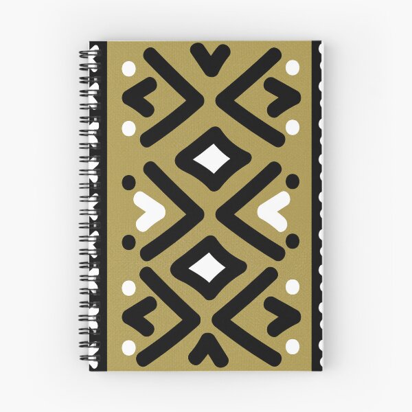 Item preview, Bogolan Mud Cloth Pattern – Gold and Black African Design designed and sold by Wolagno.