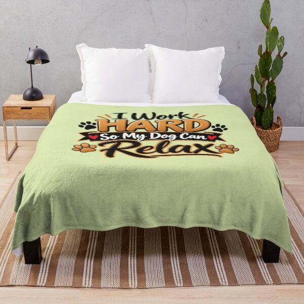 Item preview, I Work Hard So My Dog Can Relax , Funny Dog Lover Gift, Pet Parent Humor designed and sold by Right-UR.