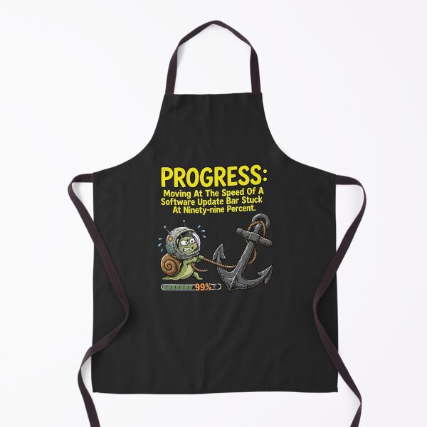 Item preview, Progress Software Update Loading Bar | Demotivational Quote Space Snail Humor designed and sold by Cree8if.