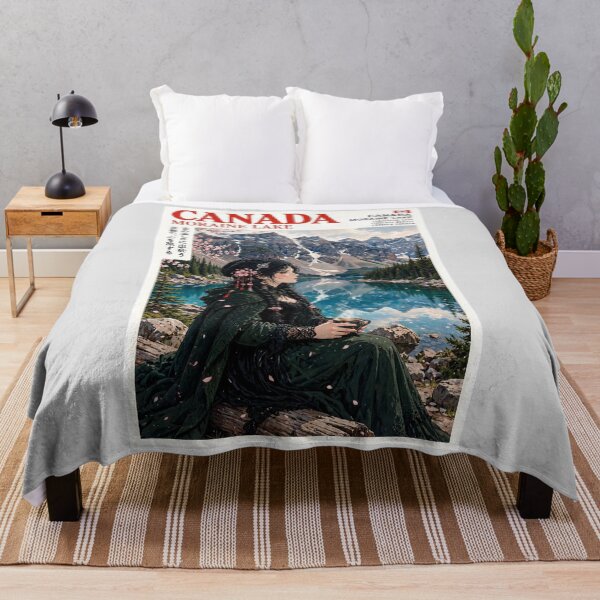 Item preview, Canada — Moraine Lake — Gothic Dreams in the Turquoise Wilderness designed and sold by DibujandoPorfa.