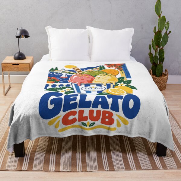Item preview, Gelato Club Retro Italian Ice Cream Summer Vacation Art designed and sold by CamaleonDesigns.