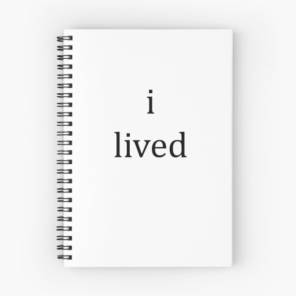Item preview, I lived - black text designed and sold by TurtleQuirks.