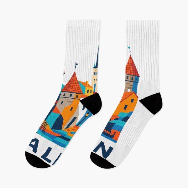 Item preview, Tallinn Estonia Medieval Old Town Travel Art designed and sold by OzzFrequency.