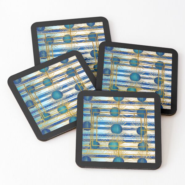 Item preview, Coastal Geometry: Azure & D´Or Collection #9 designed and sold by Helios Be. Lavsh.