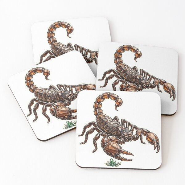 Item preview, Scorpion Crystal Sticker - Amber Brown Topaz Real Color designed and sold by Crystal Critters .