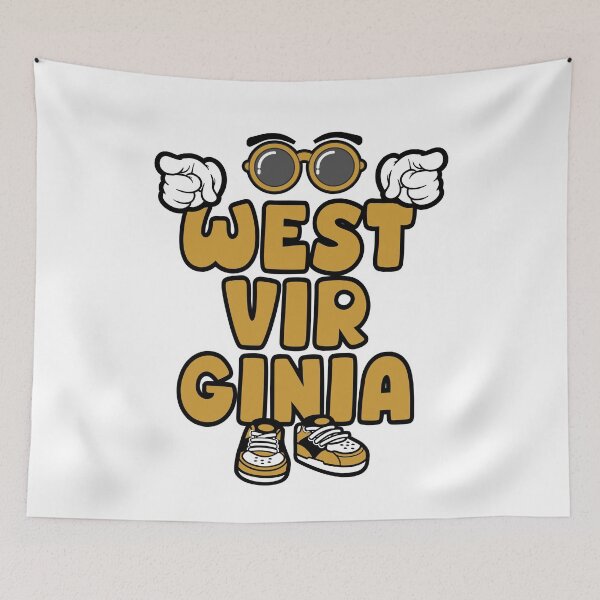Item preview, WEST VIRGINIA Vintage Cartoon Retro Comic designed and sold by NFTWords.
