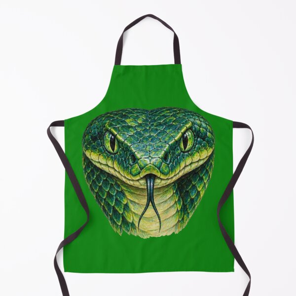 Item preview, Emerald green snake, snake head designed and sold by JOANNASKAH.