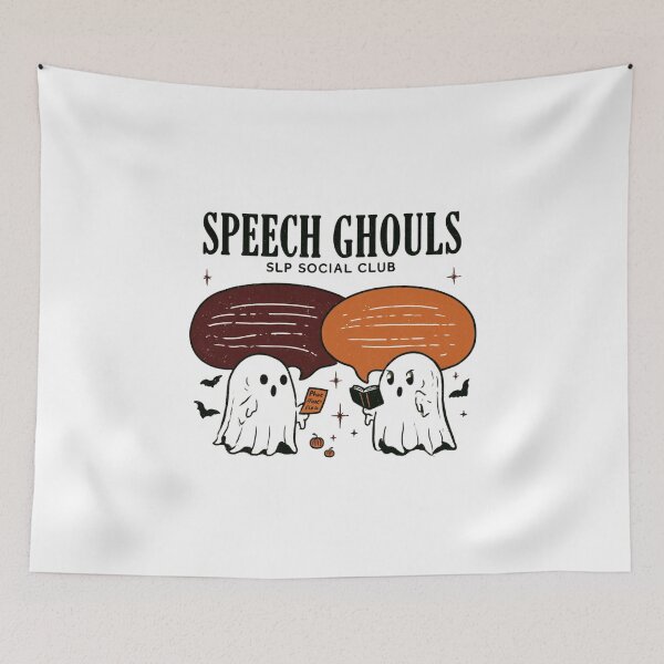 Item preview, Speech Ghouls – Funny Halloween Speech Therapy Ghost Design designed and sold by DyzioSupply.