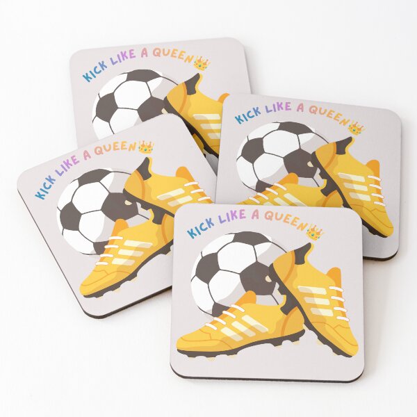 Item preview, Kick like a Queen Football soccer women designed and sold by MagicLiliTrips7.