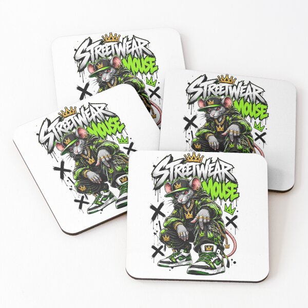 Item preview, Streetwear Mouse King Urban Graffiti Art designed and sold by BAAKSHOP.