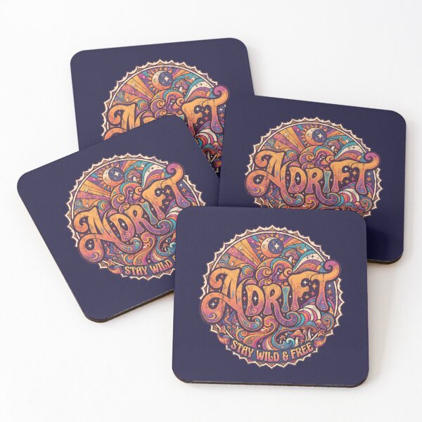 Item preview, Adrift Stay Wild & Free Trippy Washed and Worn Look designed and sold by JumpJammiesTees.