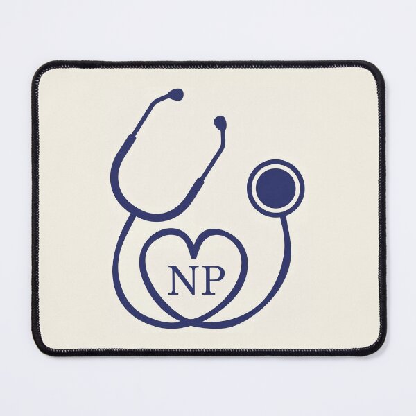 Item preview, NP Stethoscope Heart Nurse Practitioner Minimalist Design | Cute Nurse Practitioner Gift | NP Nurse Practitioner Graduation Gift | FNP DNP NP Nurse Practitioner Gift designed and sold by LitzoyGlobeArt.