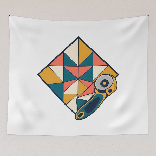 Item preview, Colorful Quilt Block and Rotary Cutter designed and sold by Philippa Shop.