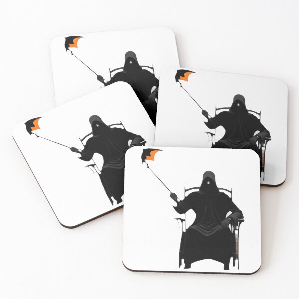 Item preview, Hooded Figure on Chair with Glowing Staff designed and sold by For-Cat Studio.